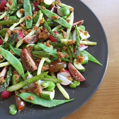Summer Salad with Miso Dressing
